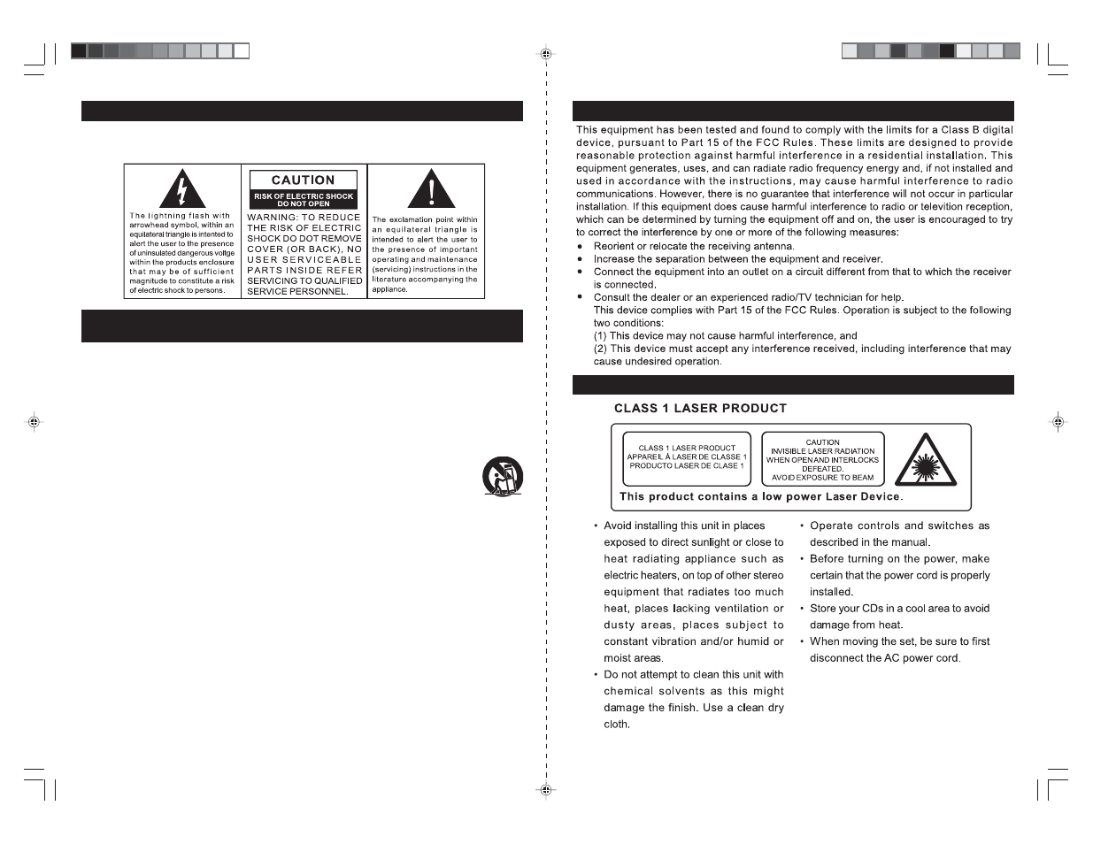 Important safety instructions | Jensen JMC-670 User Manual | Page 2 / 9