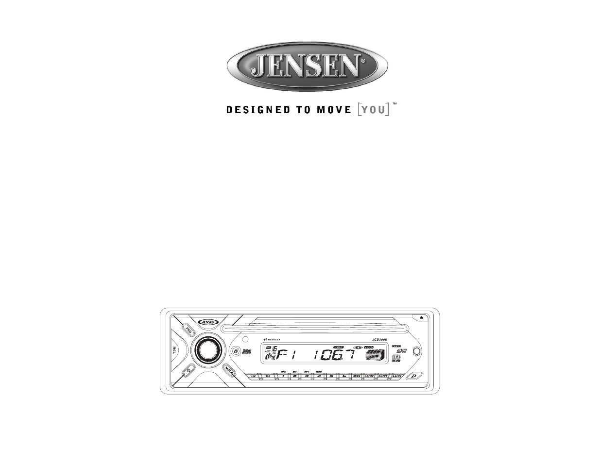 Jensen JCD3006 User Manual | 10 pages