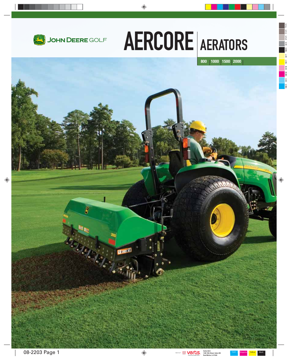 John Deere Aercore 2000 User Manual | 8 pages