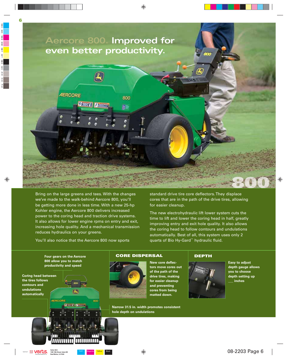 Aercore 800. improved for even better productivity | John Deere Aercore 2000 User Manual | Page 6 / 8