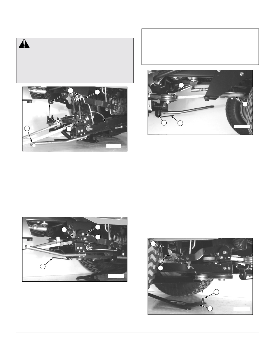Disengage frame support rod, Fasten frame clip latches and install belt, Fasten tiller lift rod to tractor lift link | Installing | John Deere OMM141979 J9 User Manual | Page 11 / 36