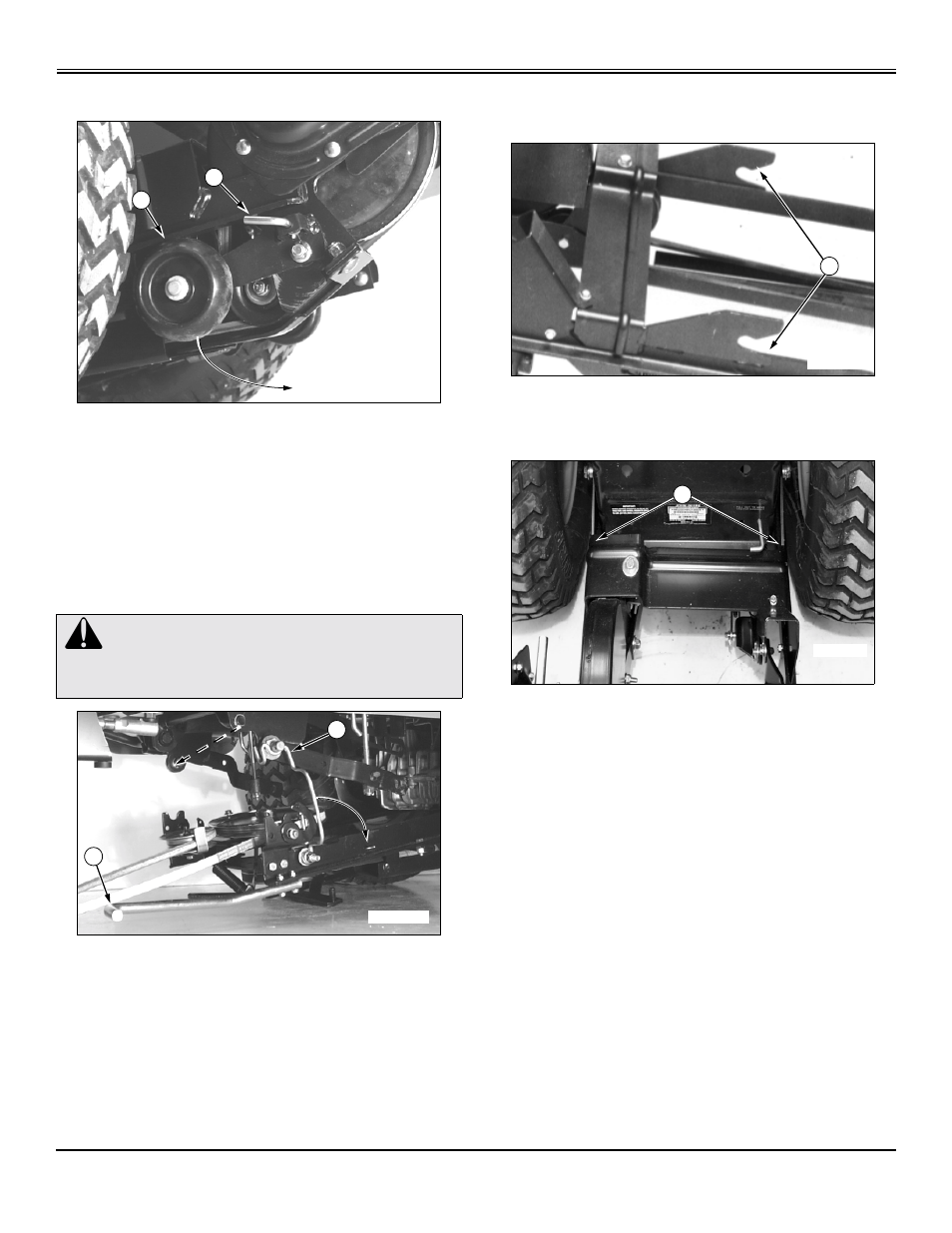 Lock frame wheels into engage position, Disengage frame support rod, Removing | John Deere OMM141979 J9 User Manual | Page 15 / 36