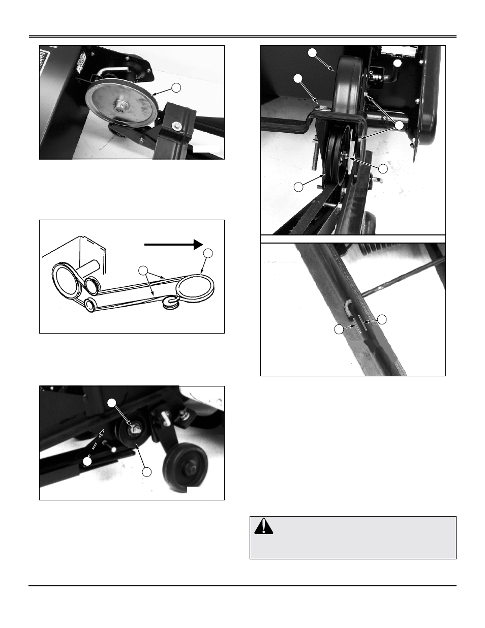 Install secondary drive belt, Replacing tines, Service | John Deere OMM141979 J9 User Manual | Page 24 / 36