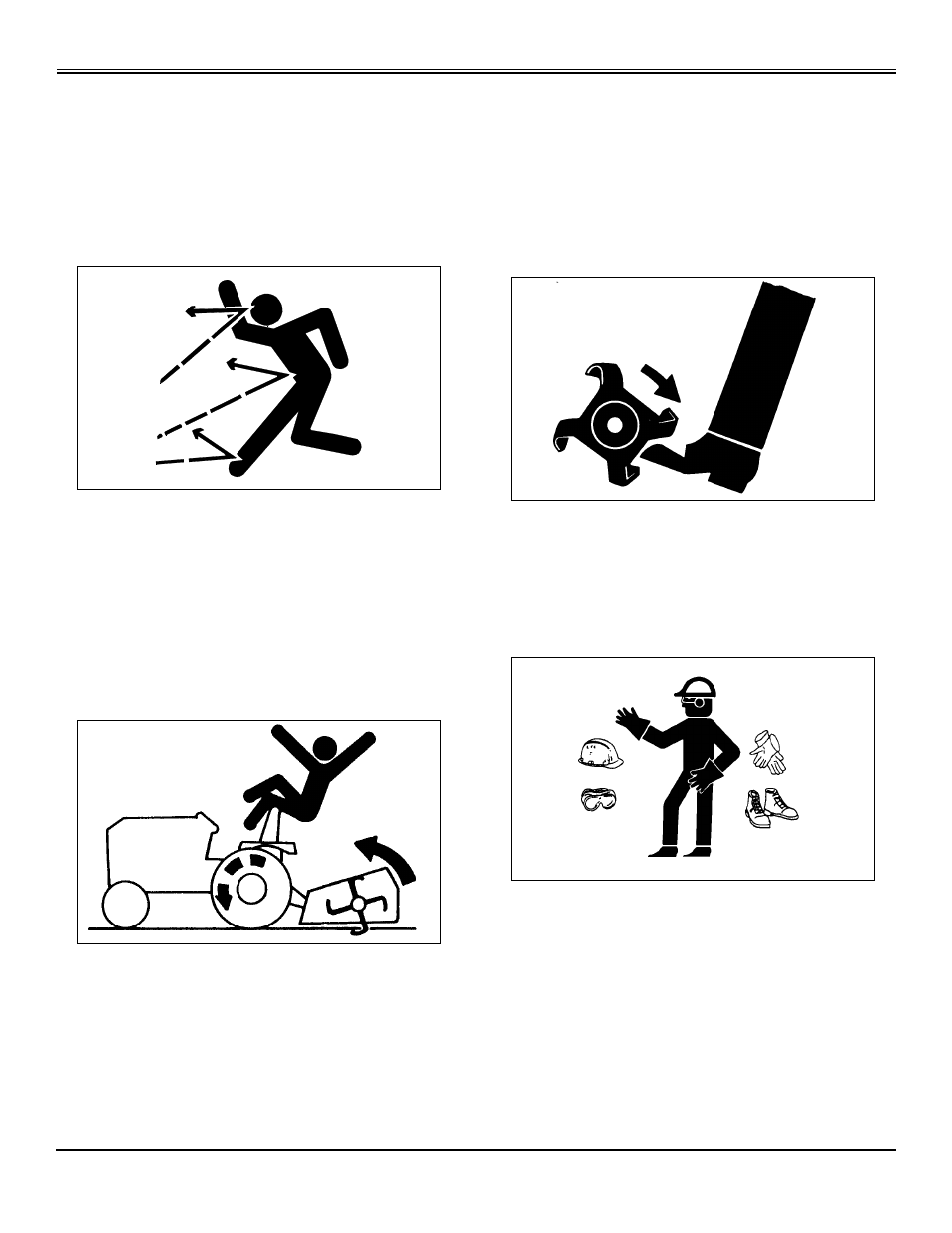 Operate safely, Wear appropriate clothing, Safety | John Deere OMM141979 J9 User Manual | Page 6 / 36