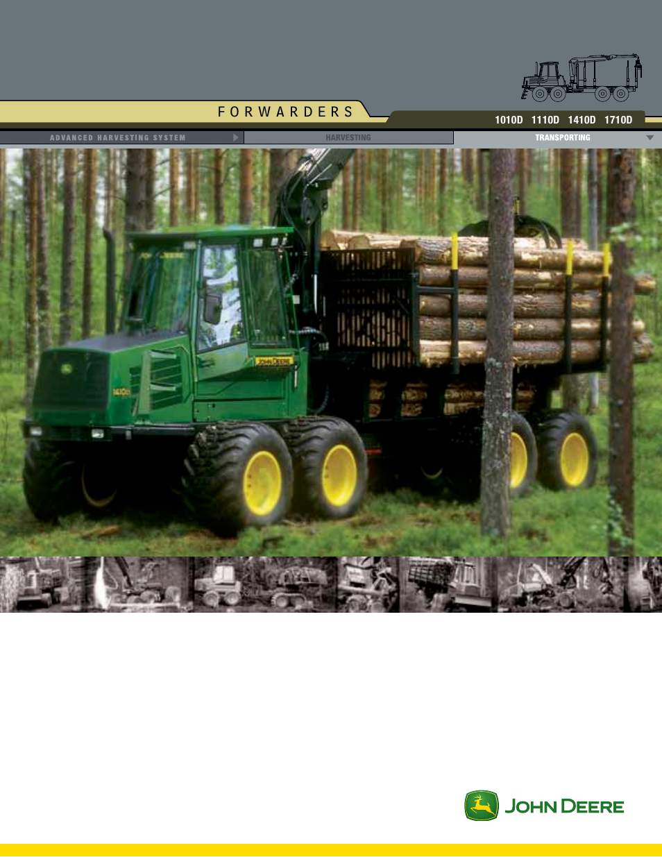John Deere FORWARDERS 1110D User Manual | 24 pages