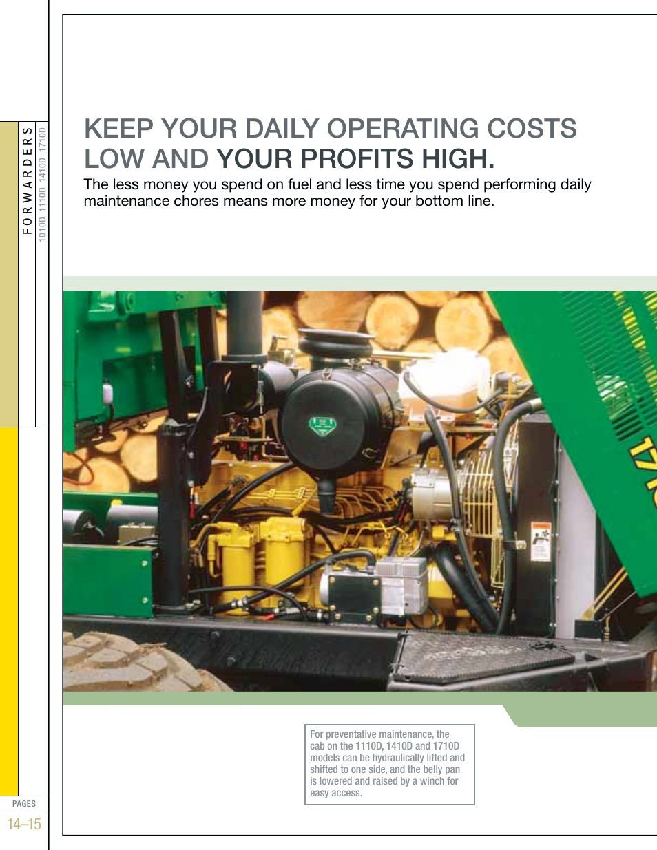 John Deere FORWARDERS 1110D User Manual | Page 14 / 24