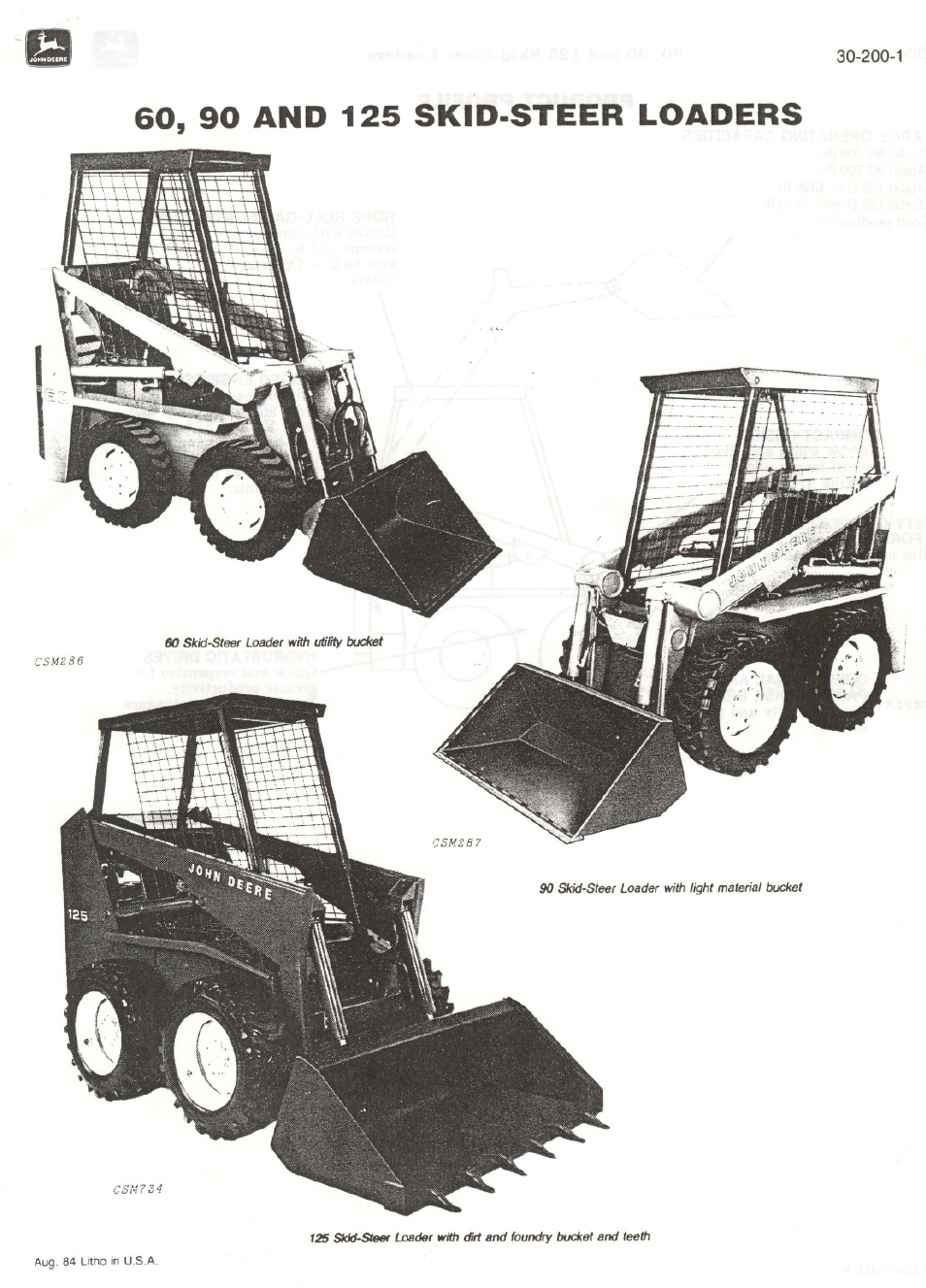 John Deere 60 User Manual | 11 pages