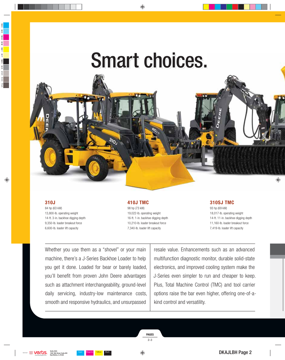Smart choices | John Deere 310SJ User Manual | Page 2 / 40