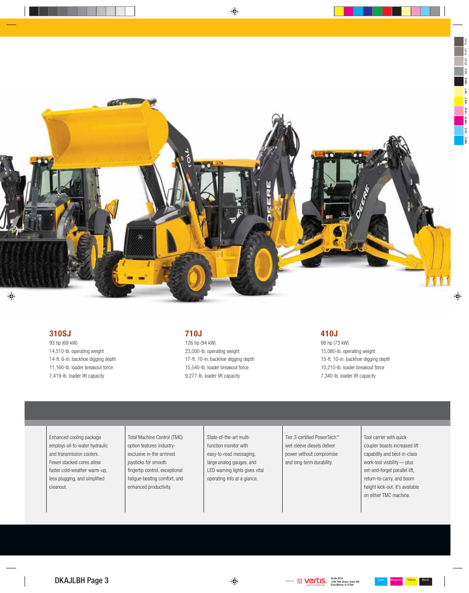 310sj, 410j, 710j | Dkajlbh page 3 | John Deere 310SJ User Manual | Page 3 / 40