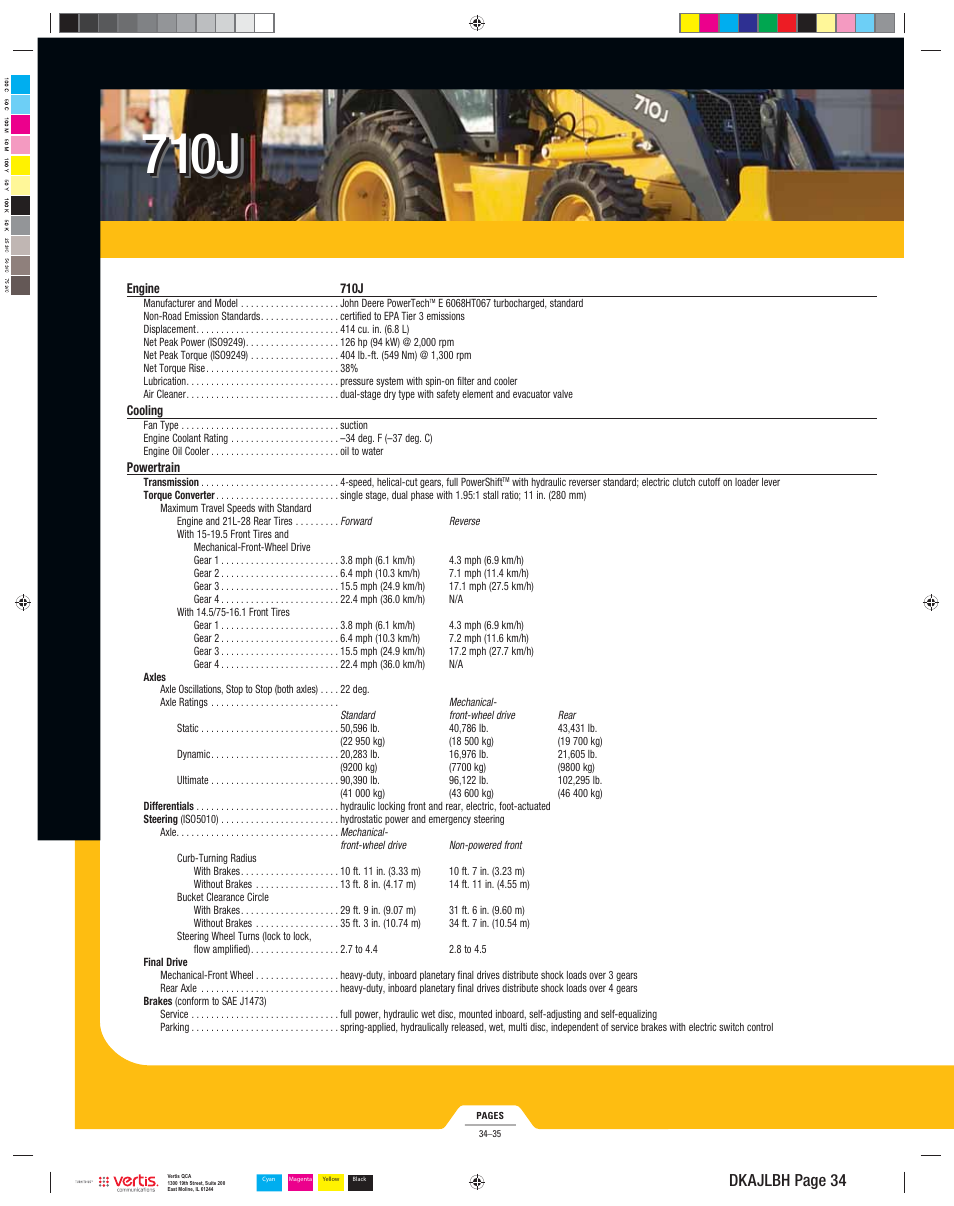 710j, Dkajlbh page 34 | John Deere 310SJ User Manual | Page 34 / 40