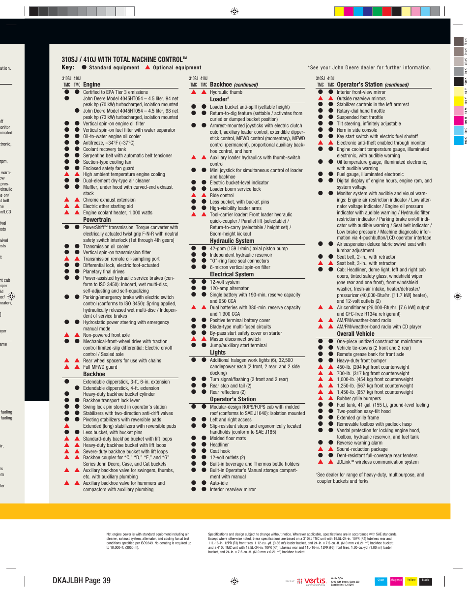 Dkajlbh page 39 | John Deere 310SJ User Manual | Page 39 / 40