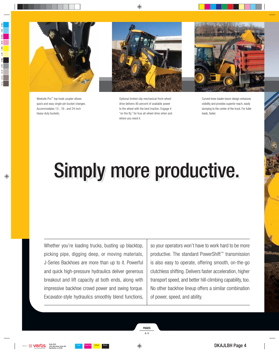 Simply more productive | John Deere 310SJ User Manual | Page 4 / 40