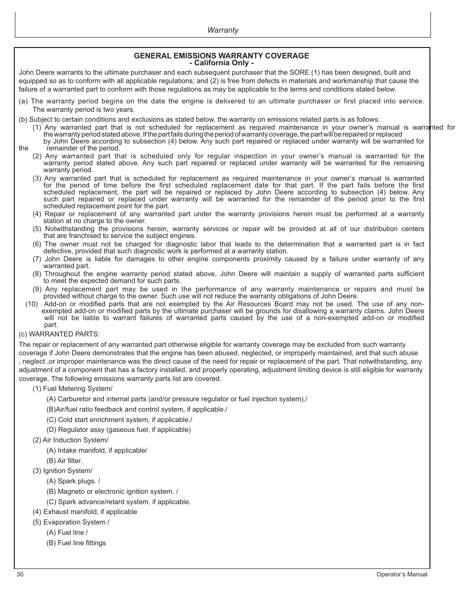 John Deere AC-G6000DY User Manual | Page 30 / 94
