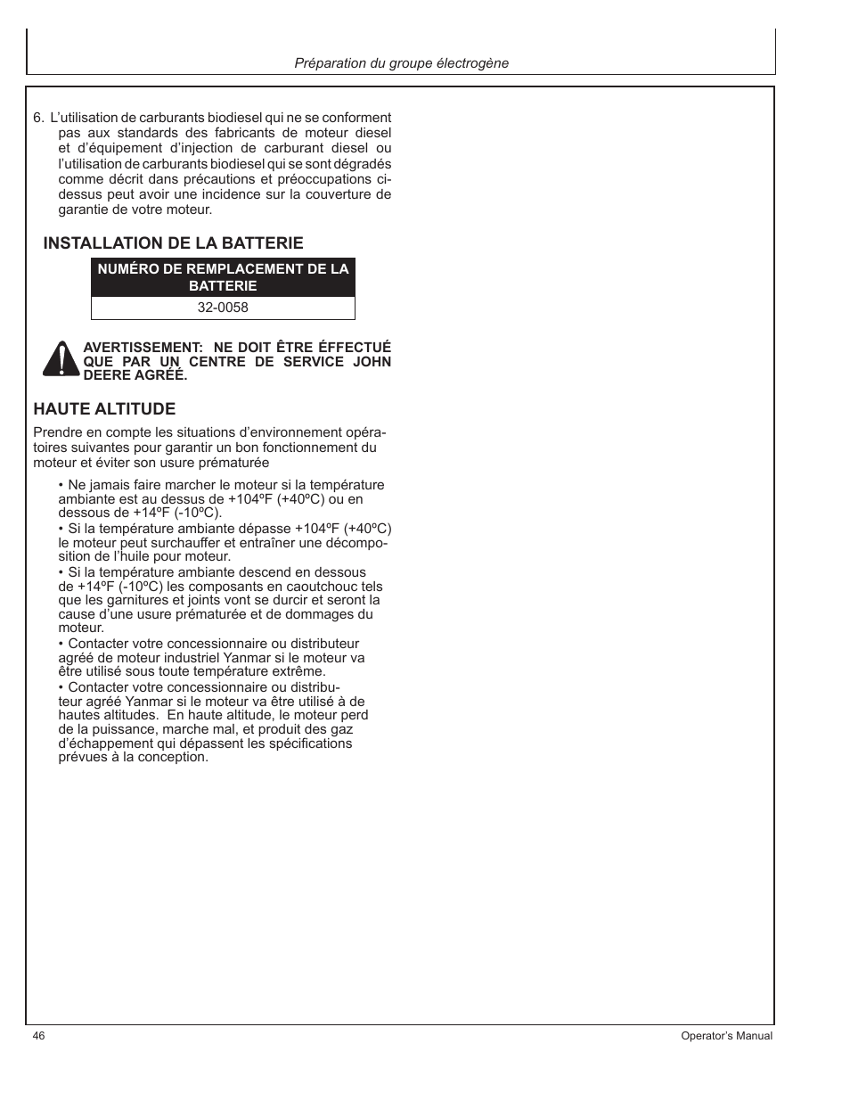 John Deere AC-G6000DY User Manual | Page 46 / 94