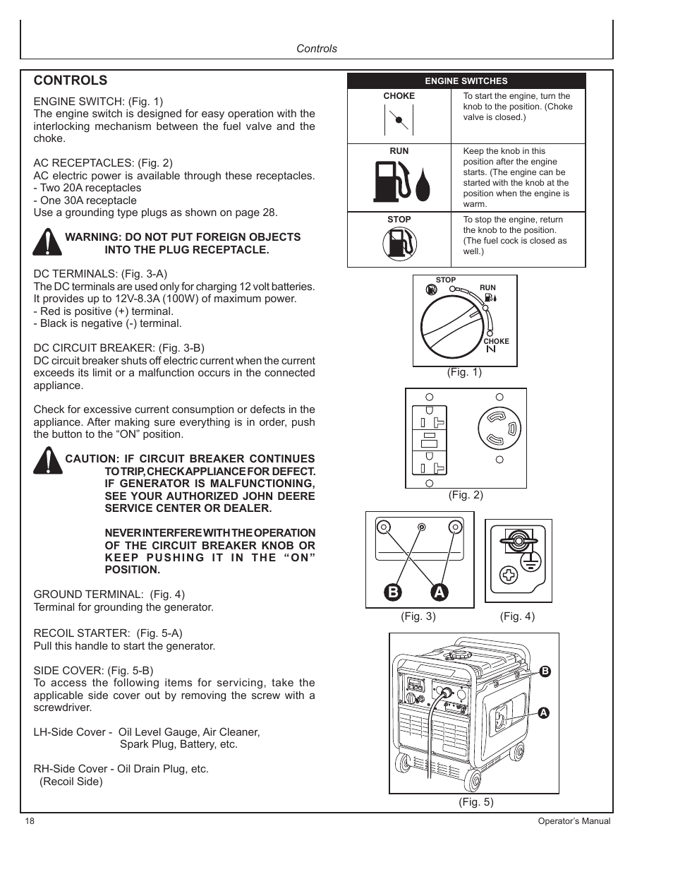 Controls | John Deere AC-G3200i User Manual | Page 18 / 132