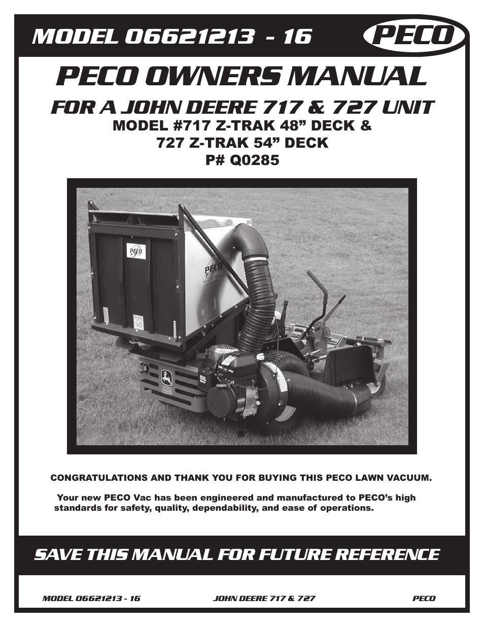 John Deere 727 Z-TRAK User Manual | 12 pages