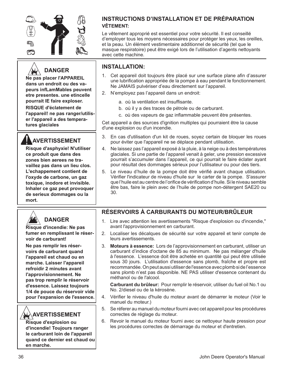 John Deere WASHERS AC-3500GHH User Manual | Page 36 / 78