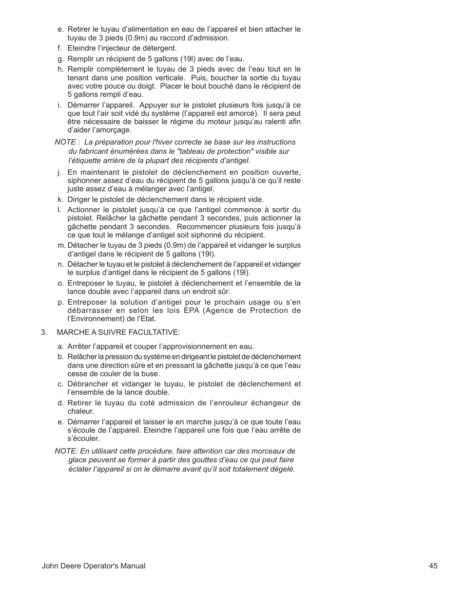 John Deere WASHERS AC-3500GHH User Manual | Page 45 / 78