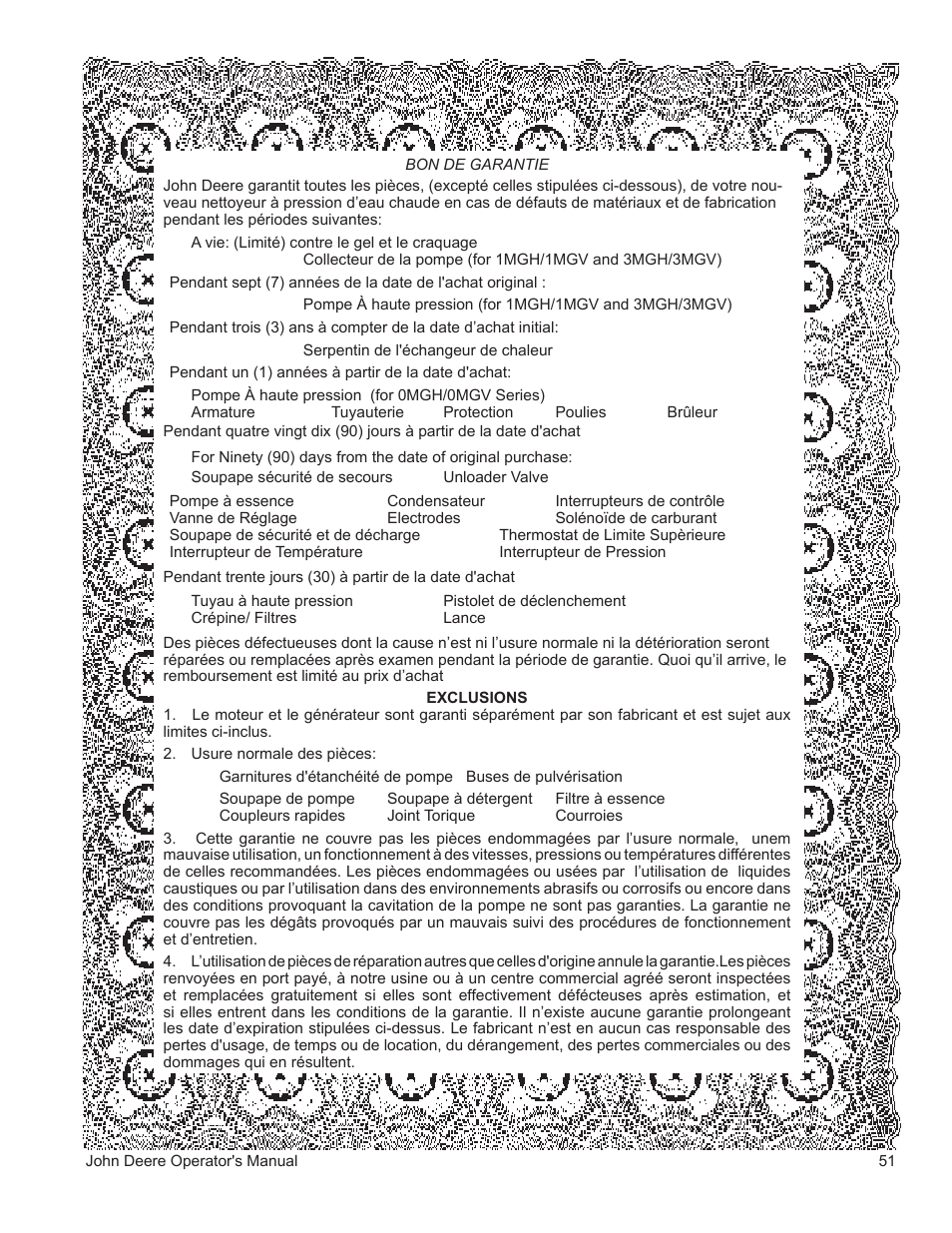 John Deere WASHERS AC-3500GHH User Manual | Page 51 / 78