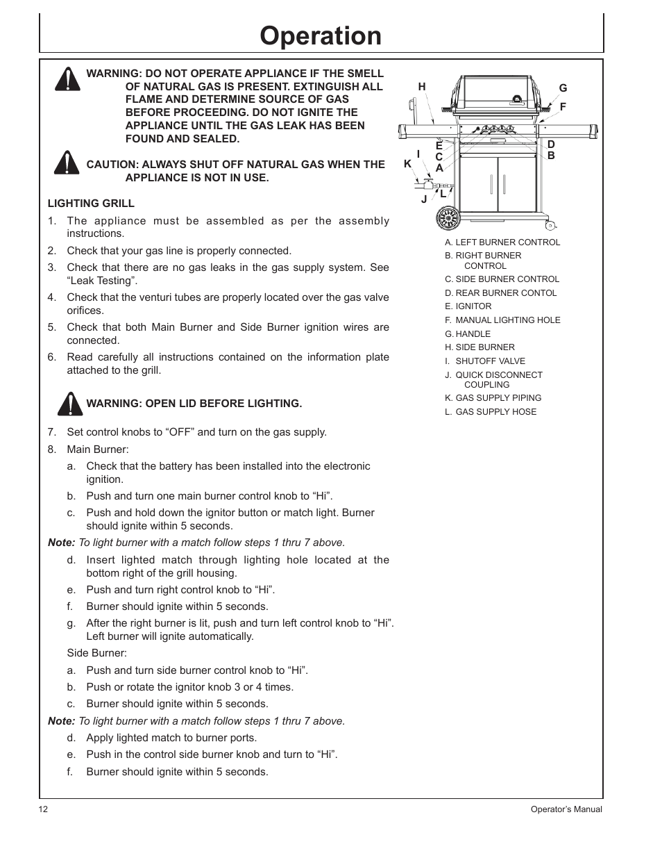 Operation | John Deere HR-BG5202-NG User Manual | Page 12 / 76