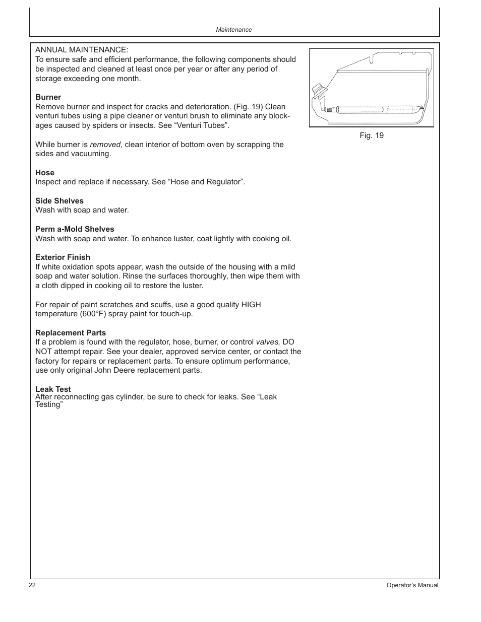 John Deere HR-BG5202-NG User Manual | Page 22 / 76