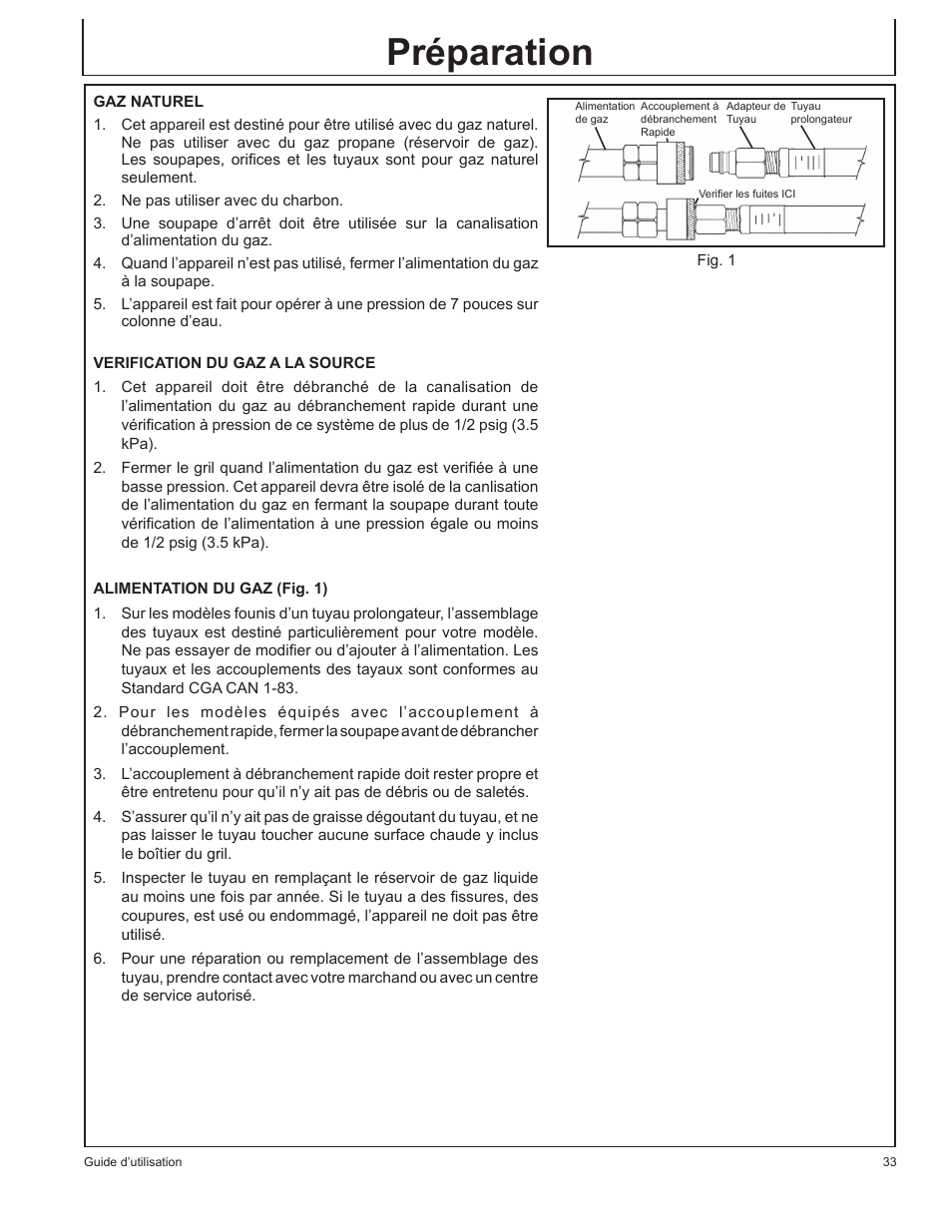 Préparation | John Deere HR-BG5202-NG User Manual | Page 33 / 76