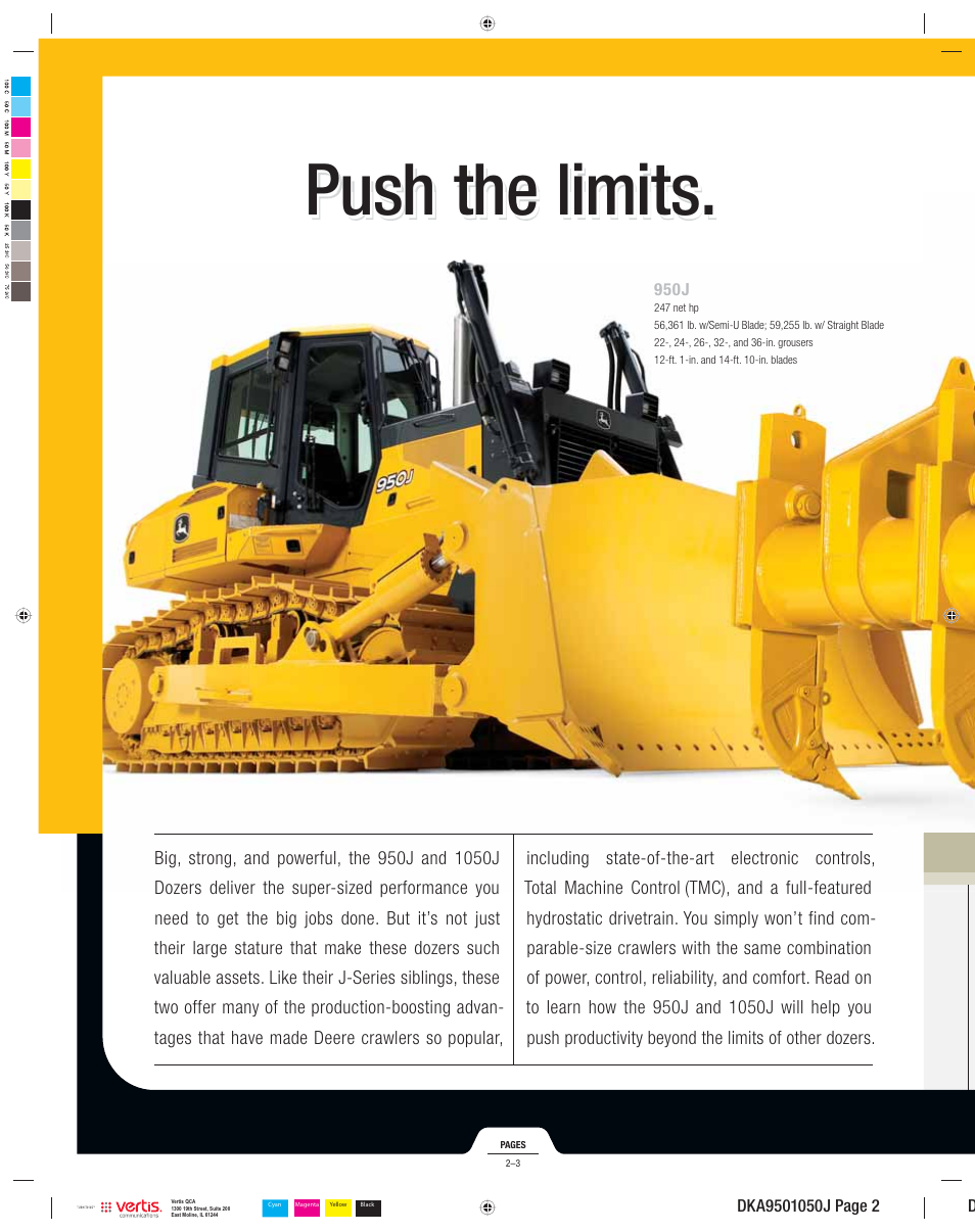 Push the limits | John Deere 950J LGP User Manual | Page 2 / 20