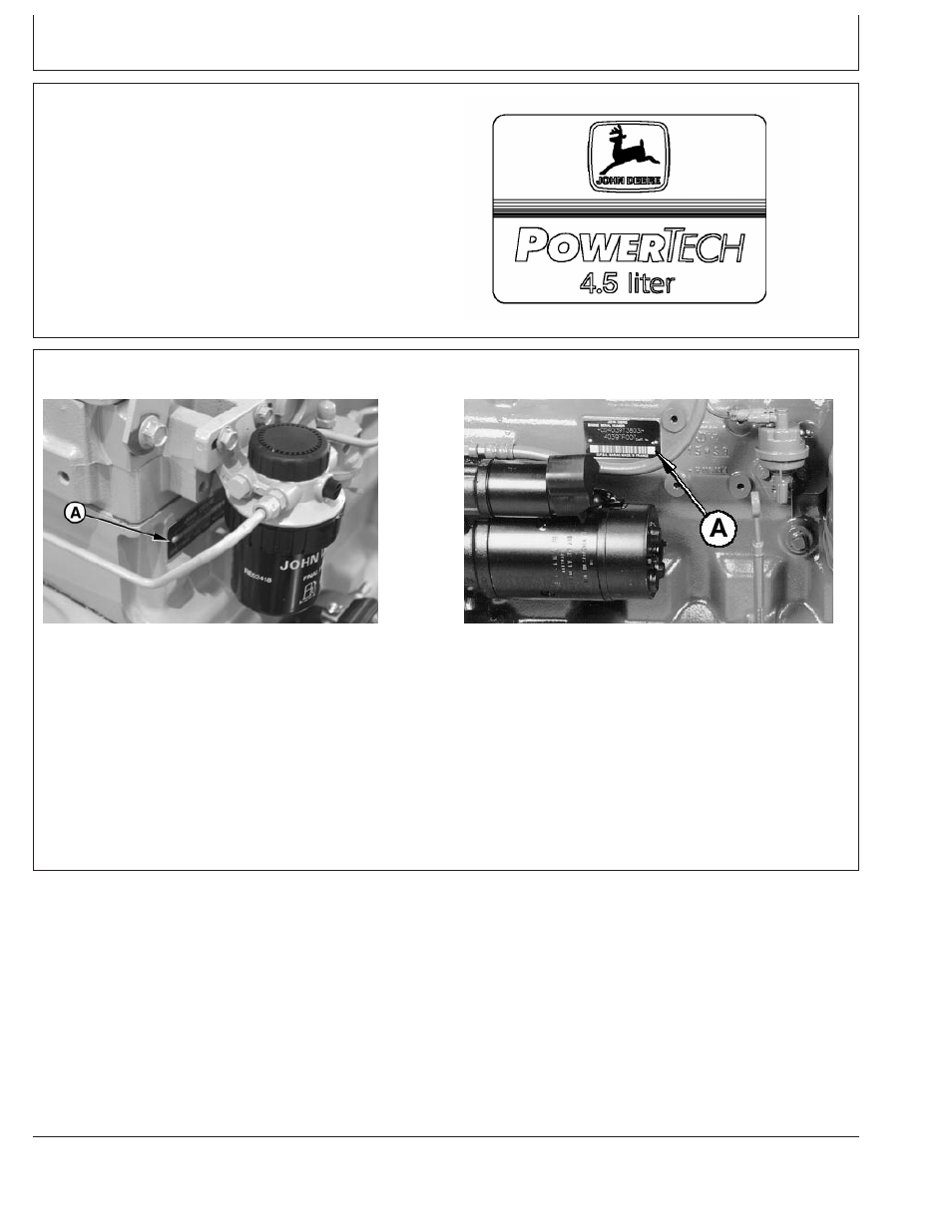 Record keeping, Powertech, Medallion | Engine serial number plate | John Deere CD4039DF008 User Manual | Page 18 / 86