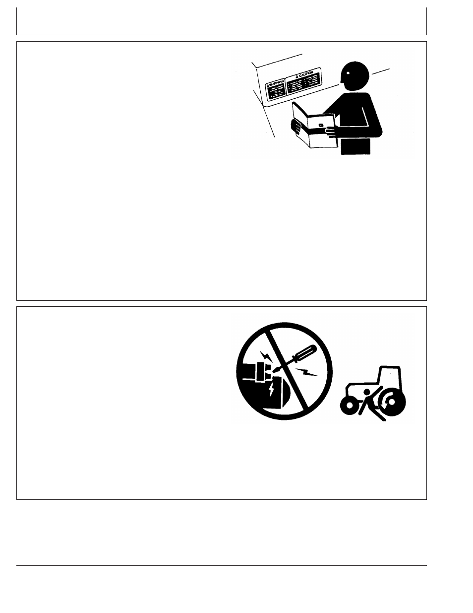 Follow safety instructions, Prevent machine runaway | John Deere CD4039DF008 User Manual | Page 25 / 86