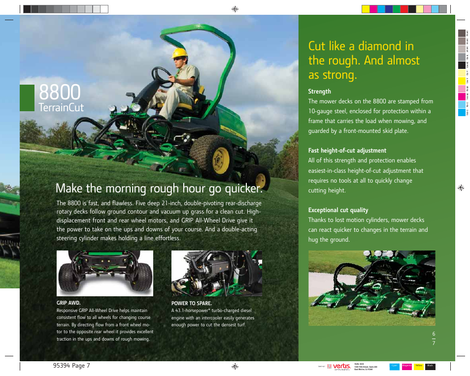 Make the morning rough hour go quicker, Terraincut | John Deere TerrainCut 8800 User Manual | Page 7 / 16