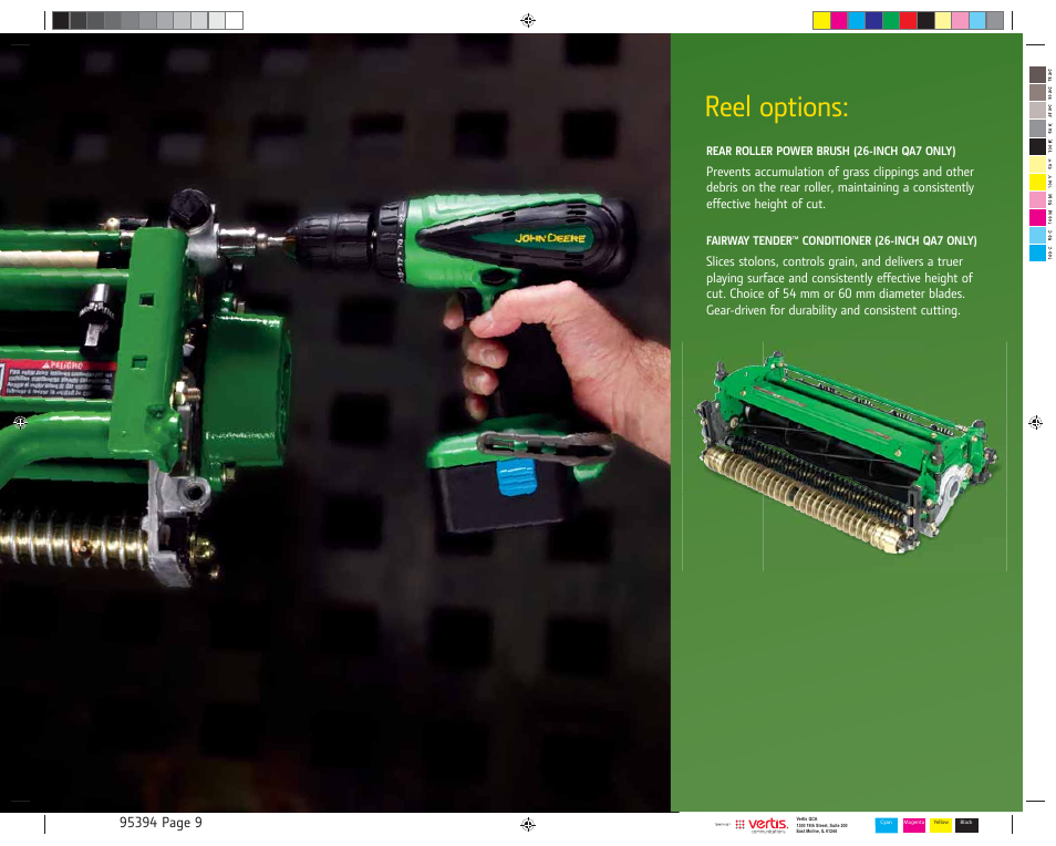 Reel options | John Deere TerrainCut 8800 User Manual | Page 9 / 16