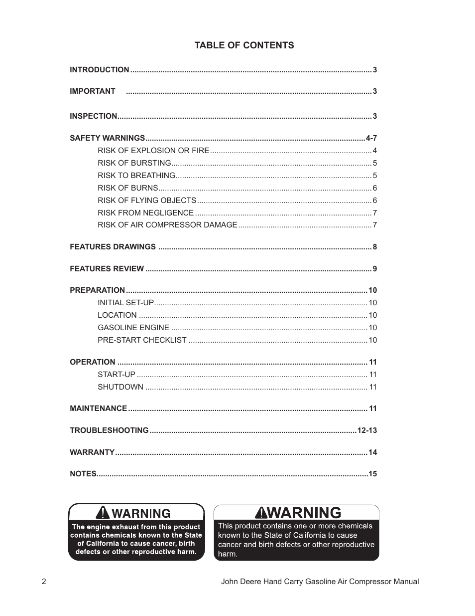 John Deere AC1-5GS User Manual | Page 2 / 16