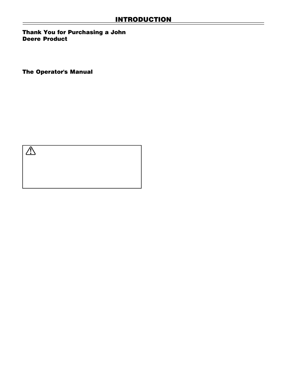 Warning, Introduction | John Deere PA01186 CS71 User Manual | Page 2 / 92