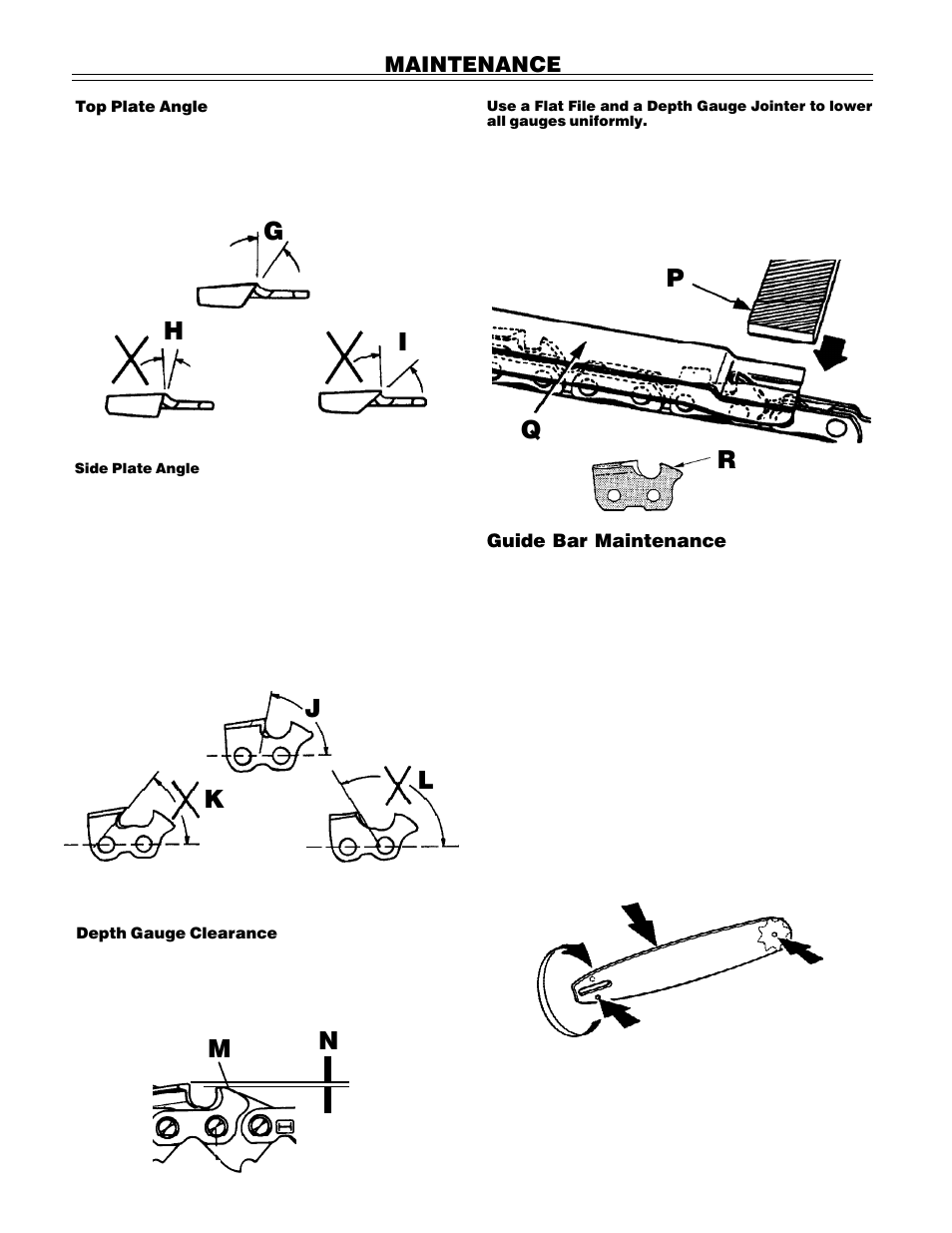Pq r, Hi g, Kl j | Maintenance | John Deere PA01186 CS71 User Manual | Page 21 / 92
