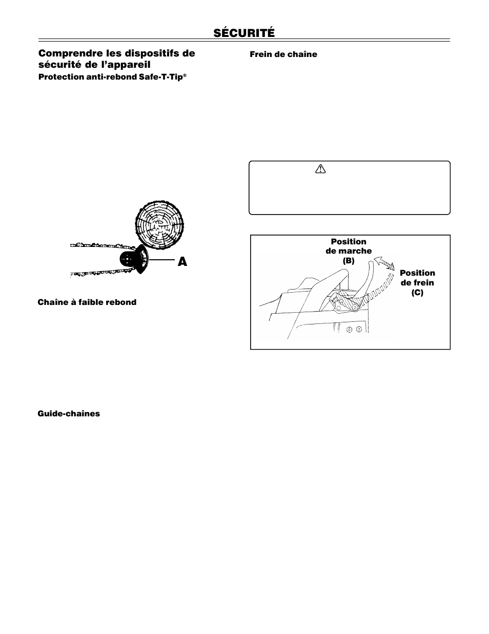 Sécurité | John Deere PA01186 CS71 User Manual | Page 37 / 92