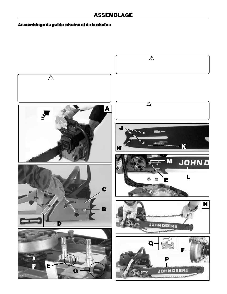 Assemblage | John Deere PA01186 CS71 User Manual | Page 38 / 92