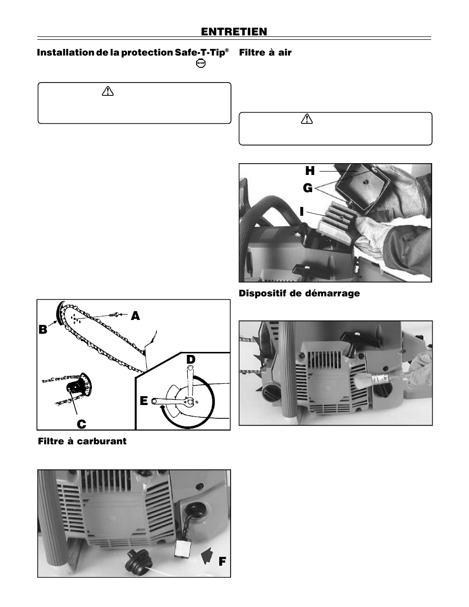 Entretien | John Deere PA01186 CS71 User Manual | Page 51 / 92