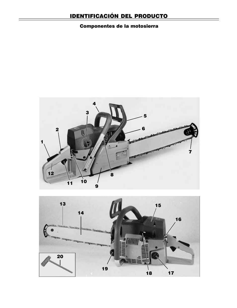 Identificación del producto | John Deere PA01186 CS71 User Manual | Page 63 / 92