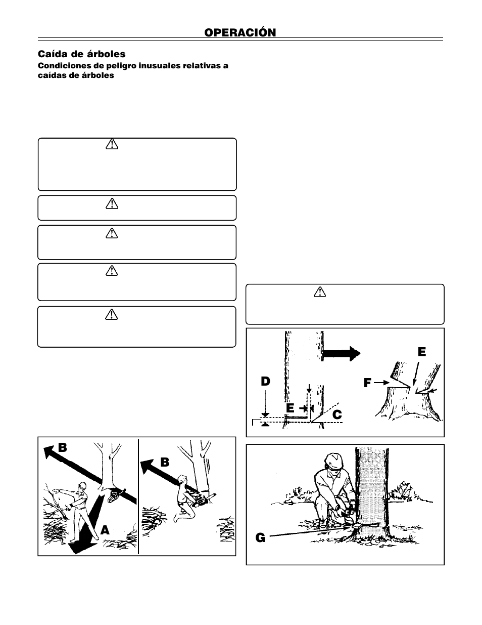 Ab b, Ce f g, Operación | John Deere PA01186 CS71 User Manual | Page 75 / 92