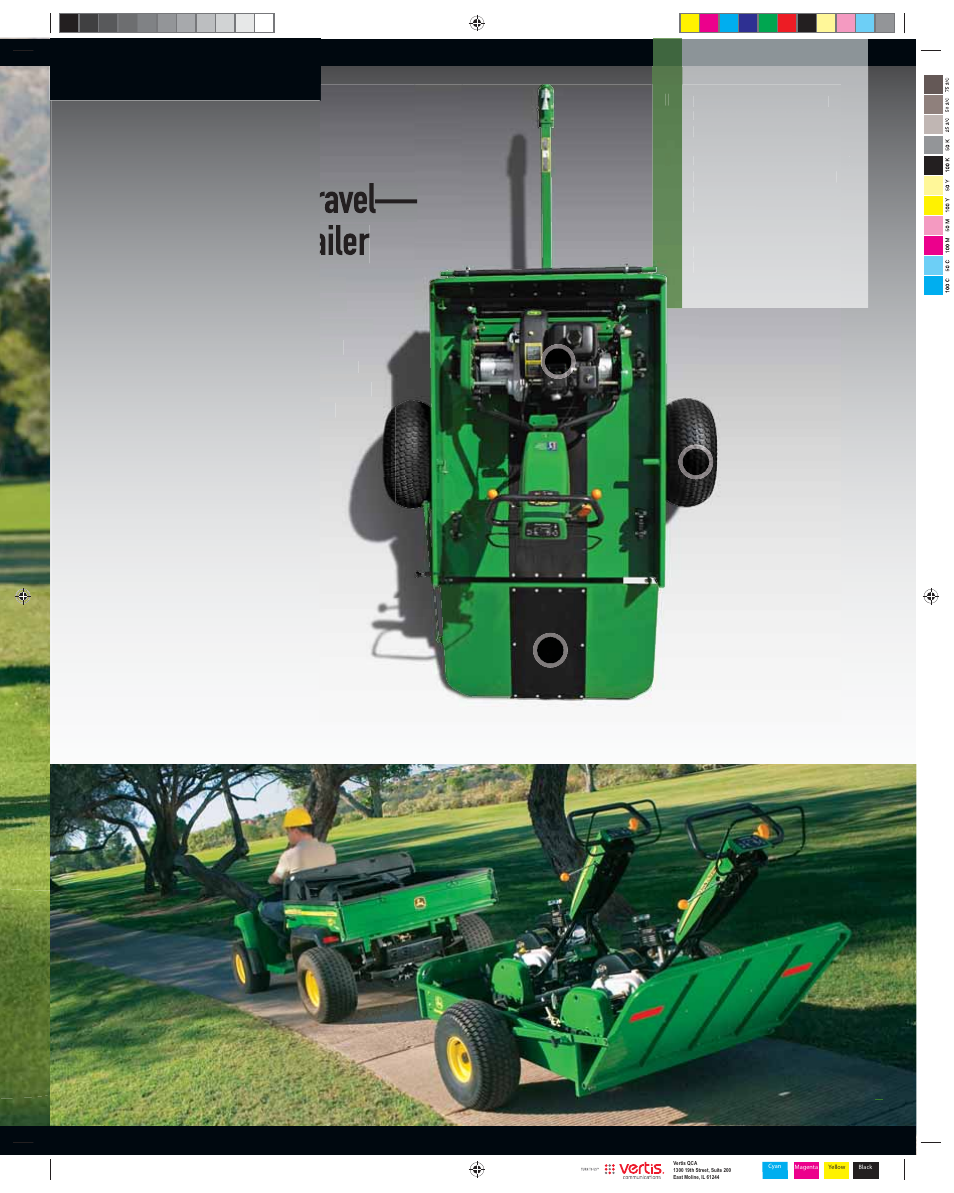 The best way to travel— the 22b utility trailer, 22b utility trailer | John Deere Greens 260C User Manual | Page 7 / 8