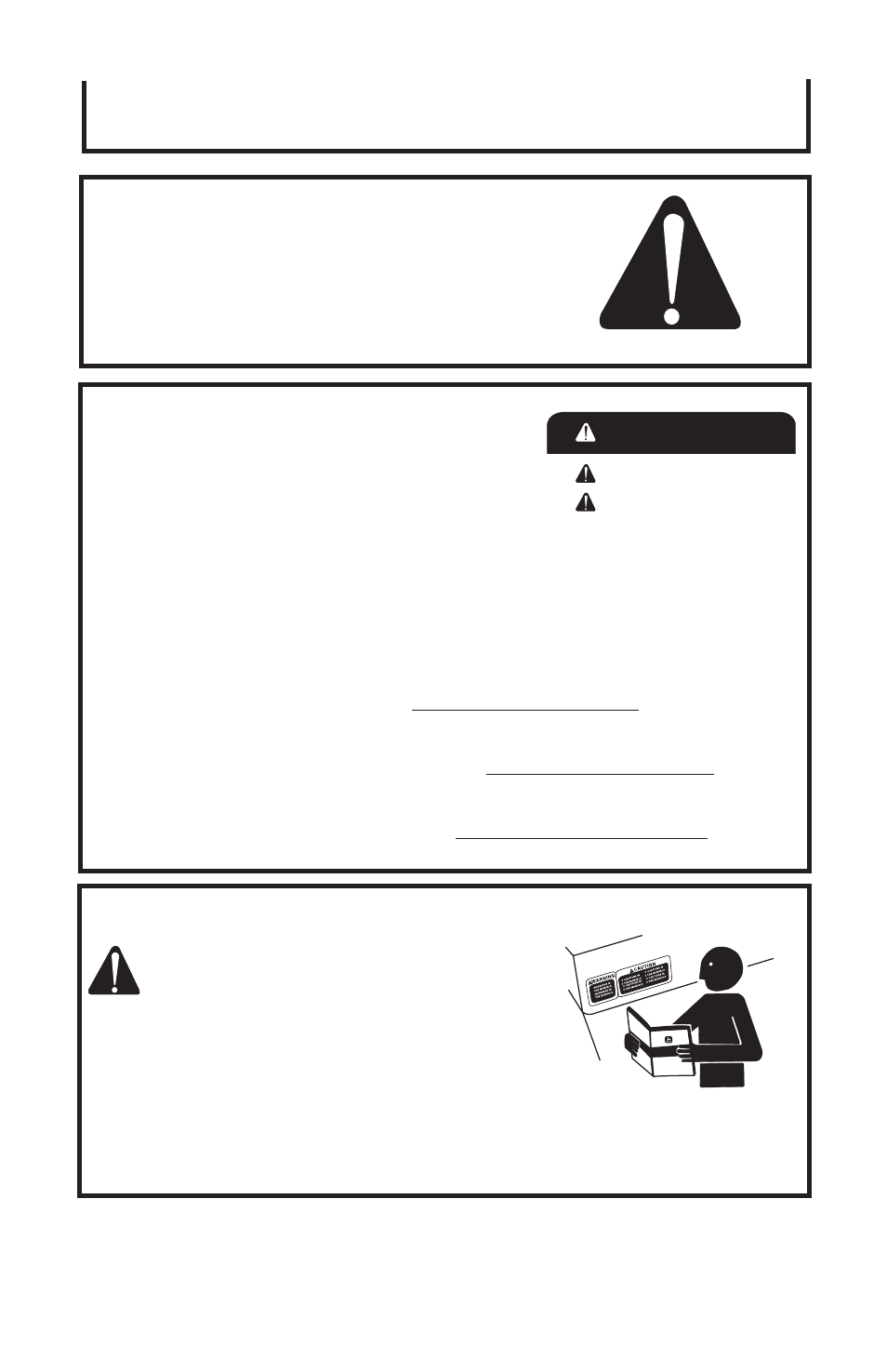 Seguridad, Peligro advertencia precaucion | John Deere ET-3301-J User Manual | Page 36 / 52