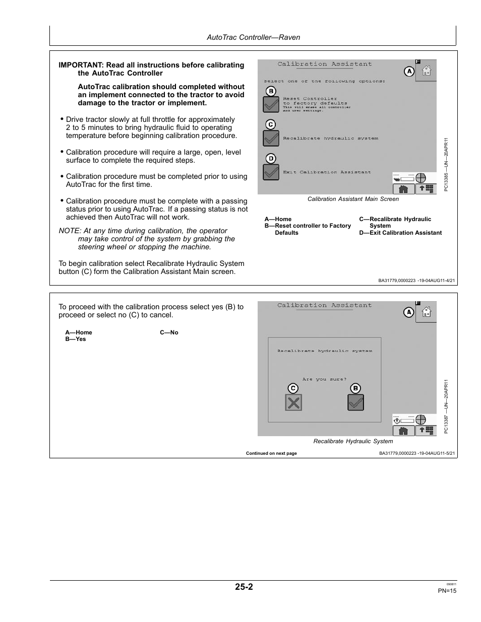 John Deere AUTOTRAC OMPFP11320 User Manual | Page 15 / 72