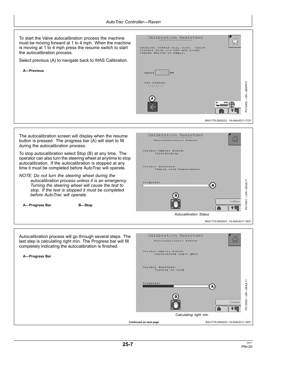 Autotrac controller—raven | John Deere AUTOTRAC OMPFP11320 User Manual | Page 20 / 72