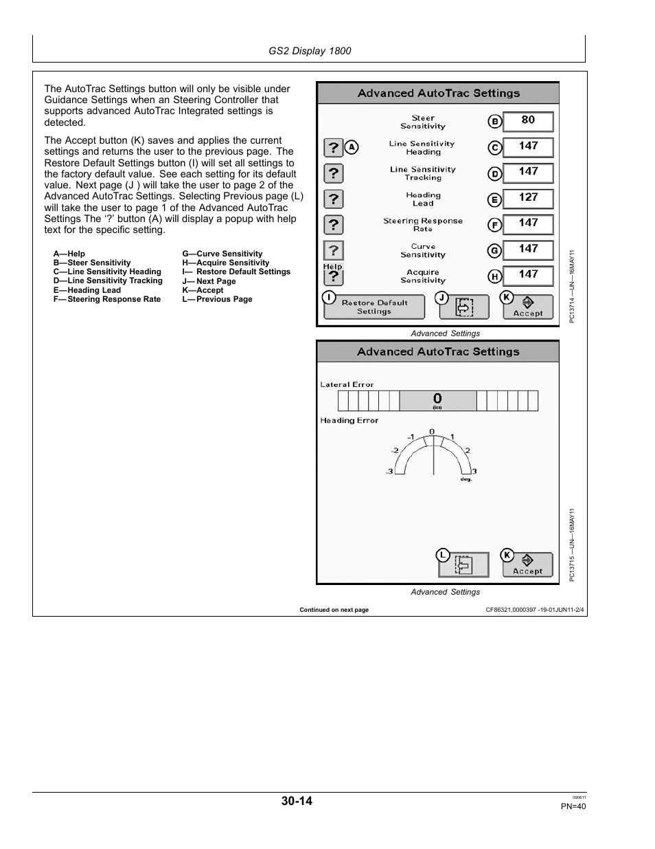 John Deere AUTOTRAC OMPFP11320 User Manual | Page 40 / 72