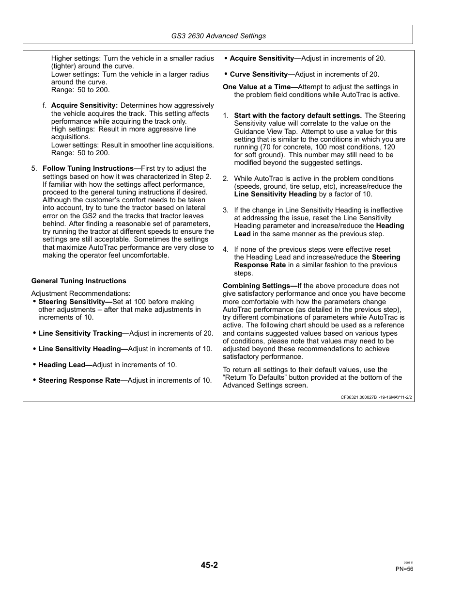 John Deere AUTOTRAC OMPFP11320 User Manual | Page 56 / 72
