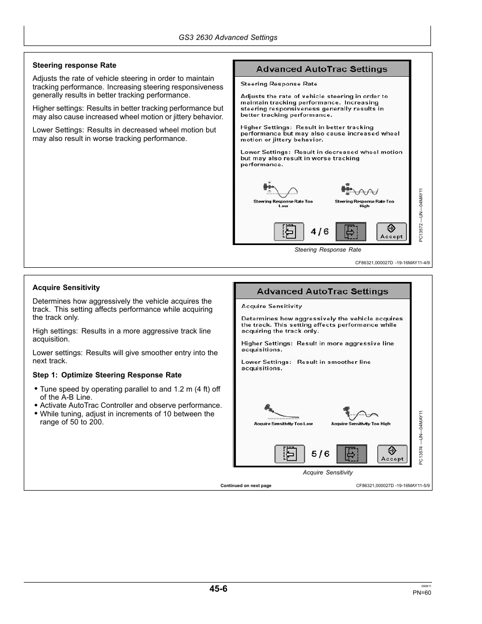 John Deere AUTOTRAC OMPFP11320 User Manual | Page 60 / 72