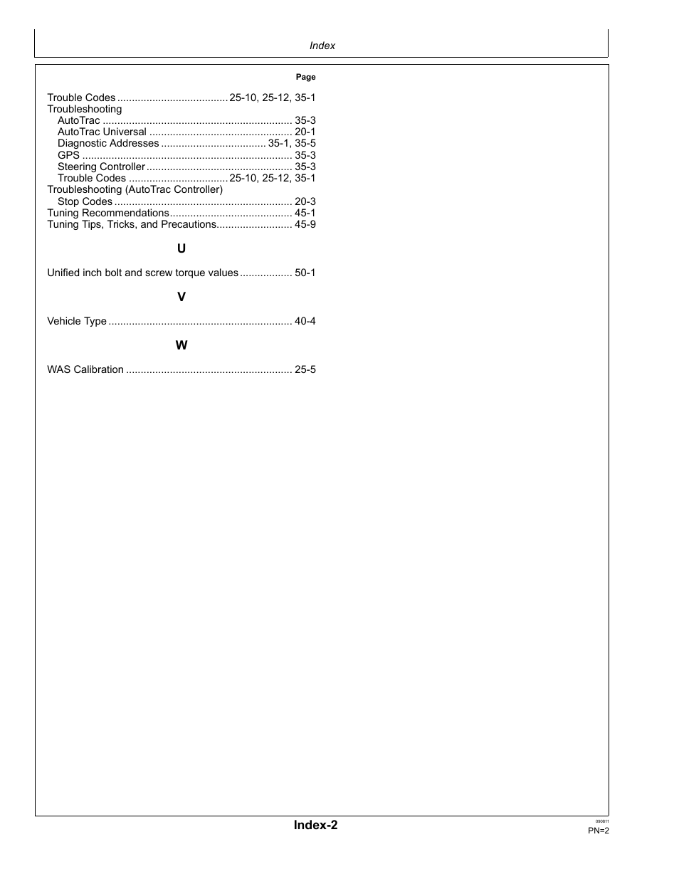 John Deere AUTOTRAC OMPFP11320 User Manual | Page 68 / 72