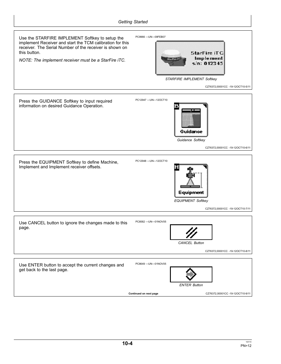 Getting started | John Deere OMPFP10808 User Manual | Page 12 / 52