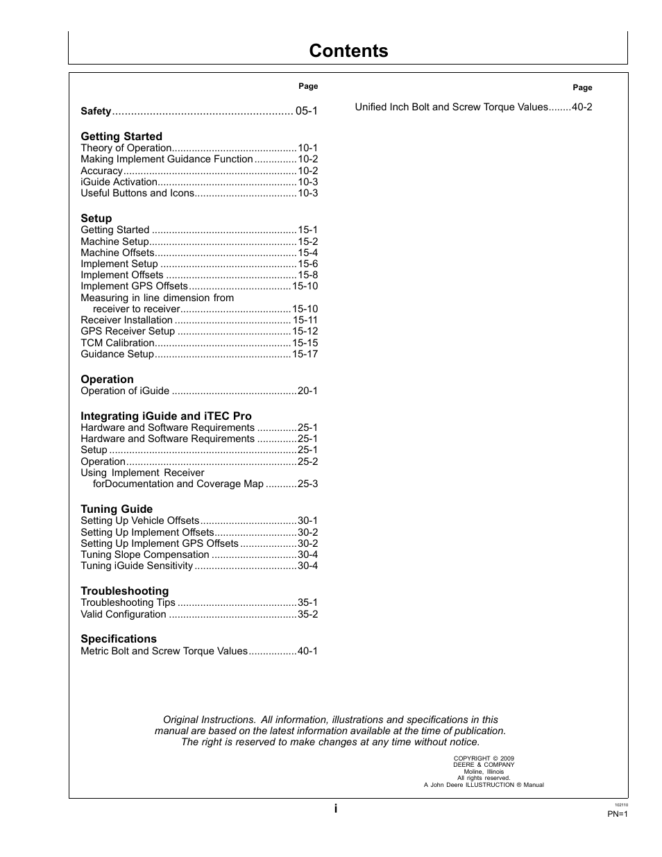 John Deere OMPFP10808 User Manual | Page 3 / 52