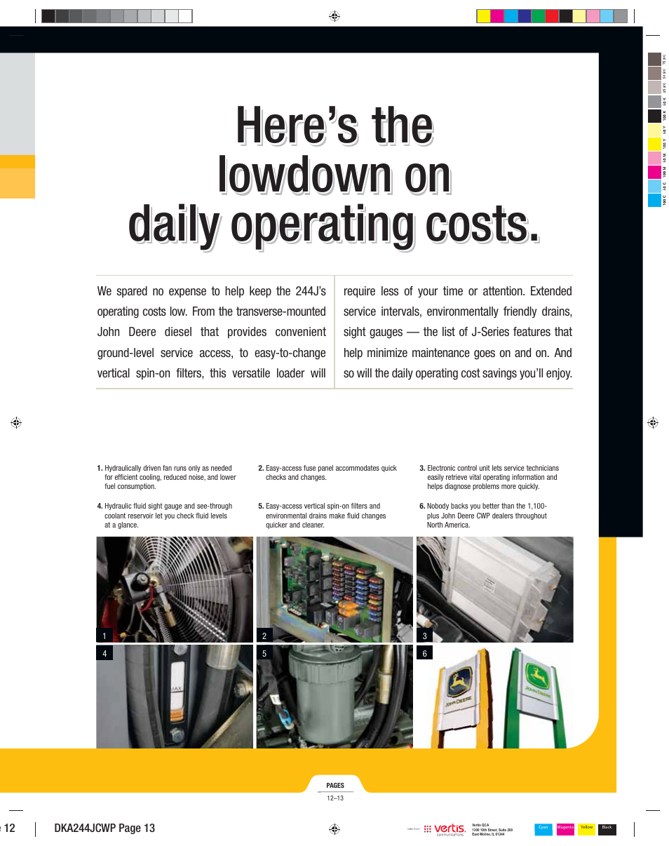 Dka244jcwp_013, Here’s the lowdown on daily operating costs | John Deere 244J User Manual | Page 13 / 18